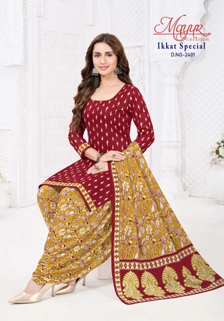 Ikkat Special Vol 24 Mayur Cotton Printed Wholesale Dress Material